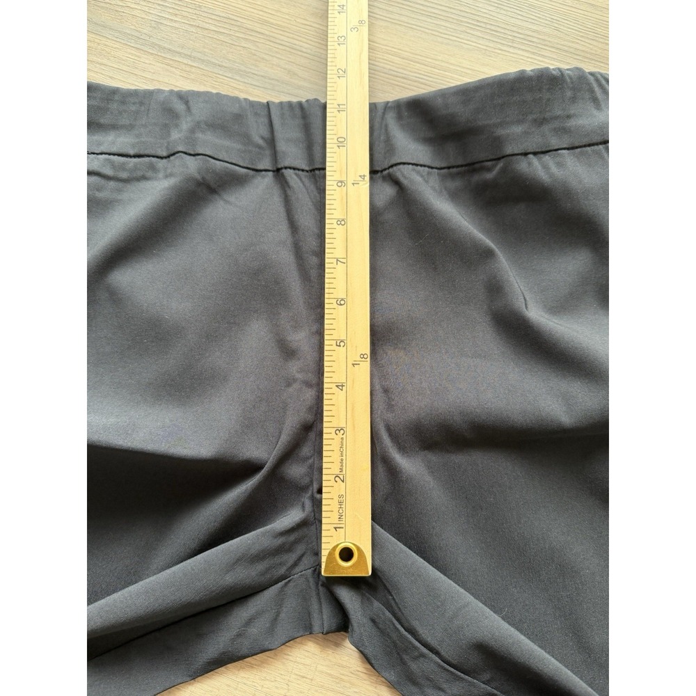 Iman Global Chic Navy Black Pull On Stretch Pants Straight Leg Womens Large NWT - Picture 7 of 7
